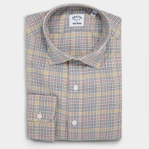 CLASSIC SPORT SHIRT IN GREY/BRICK/BRICK